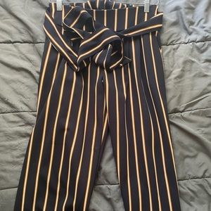 vertical stripped pants